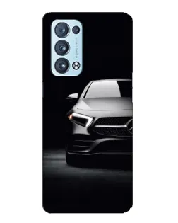 Чехол для OPPO Reno6 Pro Plus 5G с картинкой «Свет фар Mercedes»