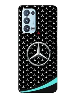 Чехол для OPPO Reno6 Pro Plus 5G с картинкой «Mercedes — бирюзовый акцент»