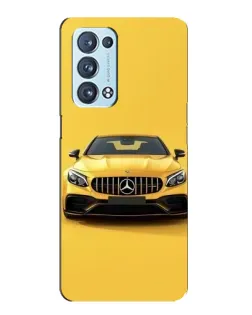 Чехол для OPPO Reno6 Pro Plus 5G с картинкой «Желтый Mercedes GT»