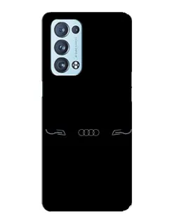 Чехол для OPPO Reno6 Pro Plus 5G с картинкой «Audi — световой подпись» Чехол для OPPO Reno6 Pro Plus 5G с картинкой «Audi — световой подпись»