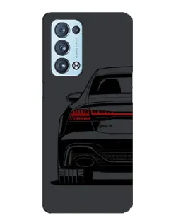 Чехол для OPPO Reno6 Pro Plus 5G с картинкой «Задняя часть Audi — арт»