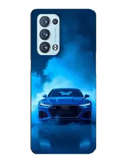 Чехол для OPPO Reno6 Pro Plus 5G с картинкой «Audi — голубая энергия»