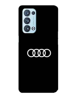 Чехол для OPPO Reno6 Pro Plus 5G с картинкой «Audi White Logo»