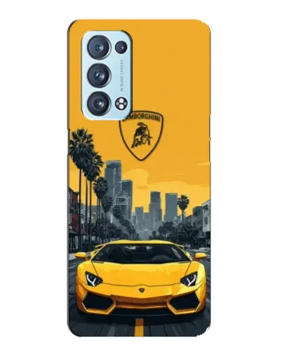 Чехол для OPPO Reno6 Pro Plus 5G с картинкой «Желтый Lamborghini город» Чехол для OPPO Reno6 Pro Plus 5G с картинкой «Желтый Lamborghini город»