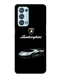 Чехол для OPPO Reno6 Pro Plus 5G с картинкой «Логотип Lamborghini классика»