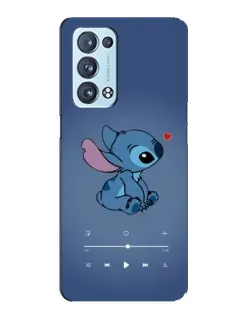 Чохол для OPPO Reno6 Pro Plus 5G з картинкою «Музичний Stitch»