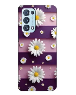 Чехол для OPPO Reno6 Pro Plus 5G с картинкой «Ромашки на фиолетовом» Чехол для OPPO Reno6 Pro Plus 5G с картинкой «Ромашки на фиолетовом»