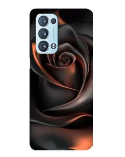 Чехол для OPPO Reno6 Pro Plus 5G с картинкой «Шелковая черная роза» Чехол для OPPO Reno6 Pro Plus 5G с картинкой «Шелковая черная роза»