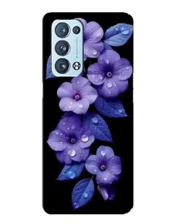 Чехол для OPPO Reno6 Pro Plus 5G с картинкой «Фиолетовые цветы с росою» Чехол для OPPO Reno6 Pro Plus 5G с картинкой «Фиолетовые цветы с росою»