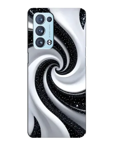 Чехол для OPPO Reno6 Pro Plus 5G с картинкой «Черно-белая спираль» Чехол для OPPO Reno6 Pro Plus 5G с картинкой «Черно-белая спираль»