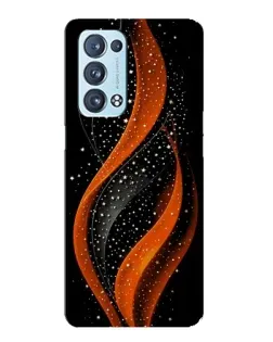 Чехол для OPPO Reno6 Pro Plus 5G с картинкой «Огненная звездная волна»