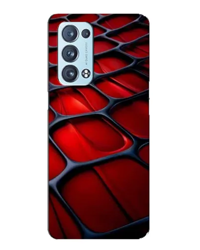 Чехол для OPPO Reno6 Pro Plus 5G с картинкой «Красная глянцевая сетка» Чехол для OPPO Reno6 Pro Plus 5G с картинкой «Красная глянцевая сетка»