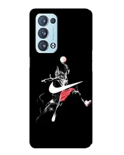 Чехол для OPPO Reno6 Pro 5G с картинкой «Jordan Jumpman»