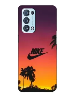 Чехол для OPPO Reno6 Pro 5G с картинкой «Nike на закате солнца» Чехол для OPPO Reno6 Pro 5G с картинкой «Nike на закате солнца»