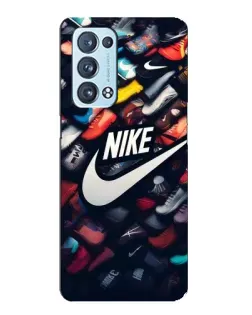 Чехол для OPPO Reno6 Pro 5G с картинкой «Коллекция кроссовок Nike» Чехол для OPPO Reno6 Pro 5G с картинкой «Коллекция кроссовок Nike»