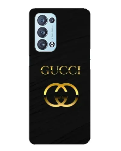 Чехол для OPPO Reno6 Pro 5G с картинкой «Золотой логотип Gucci»