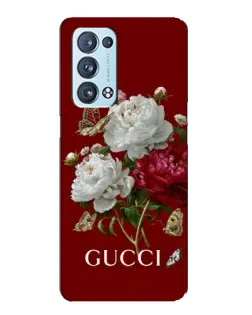 Чехол для OPPO Reno6 Pro 5G с картинкой «Gucci —  сад»