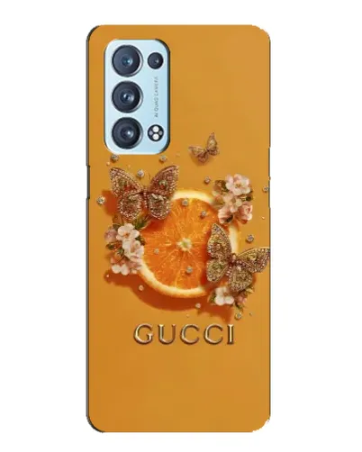 Чехол для OPPO Reno6 Pro 5G с картинкой «Gucci — золотые бабочки» Чехол для OPPO Reno6 Pro 5G с картинкой «Gucci — золотые бабочки»