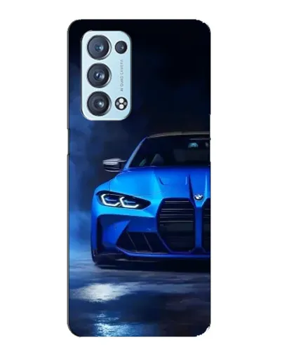 Чехол для OPPO Reno6 Pro 5G с картинкой «Голубая BMW M4»