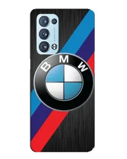 Чехол для OPPO Reno6 Pro 5G с картинкой «BMW M-stripes стиль»