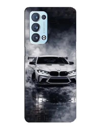Чехол для OPPO Reno6 Pro 5G с картинкой «BMW сквозь туман»