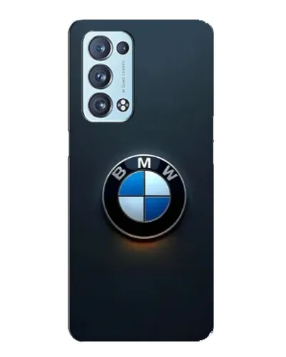 Чехол для OPPO Reno6 Pro 5G с картинкой «Логотип BMW — минимализм»