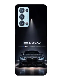 Чохол для OPPO Reno6 Pro 5G з картинкою «BMW крізь нічне місто» Чохол для OPPO Reno6 Pro 5G з картинкою «BMW крізь нічне місто»
