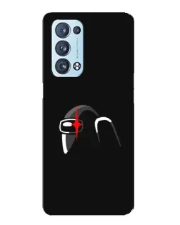 Чехол для OPPO Reno6 Pro 5G с картинкой «Among Us шлем» Чехол для OPPO Reno6 Pro 5G с картинкой «Among Us шлем»