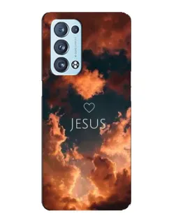 Чехол для OPPO Reno6 Pro 5G с картинкой «Сияние Имени Jesus»