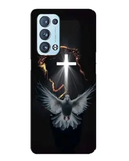 Чехол для OPPO Reno6 Pro 5G с картинкой «Голубь и Свет»