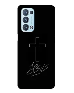 Чохол для OPPO Reno6 Pro 5G з картинкою «Графічний хрест Jesus» Чохол для OPPO Reno6 Pro 5G з картинкою «Графічний хрест Jesus»