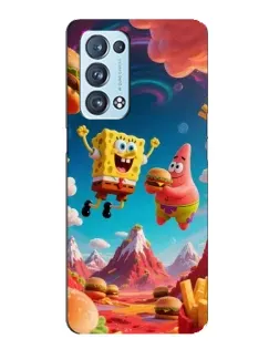 Чехол для OPPO Reno6 Pro 5G с картинкой «Космический фастфуд»
