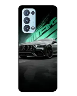 Чехол для OPPO Reno6 Pro 5G с картинкой «Темный Mercedes AMG»