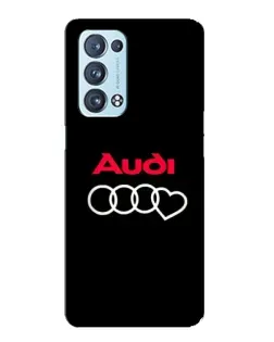 Чехол для OPPO Reno6 Pro 5G с картинкой «Логотип Audi Heart» Чехол для OPPO Reno6 Pro 5G с картинкой «Логотип Audi Heart»