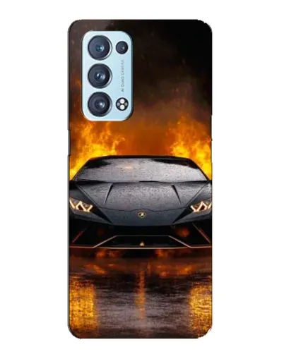 Чехол для OPPO Reno6 Pro 5G с картинкой «Lamborghini в огне» Чехол для OPPO Reno6 Pro 5G с картинкой «Lamborghini в огне»