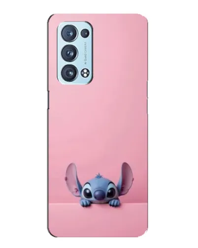 Чехол для OPPO Reno6 Pro 5G с картинкой «Stitch выглядывает»