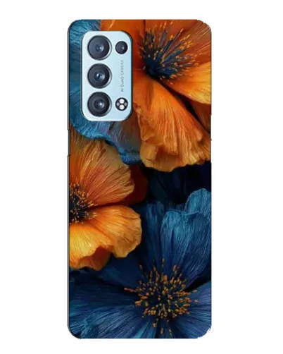 Чехол для OPPO Reno6 Pro 5G с картинкой «Яркая сине-оранжевая флора» Чехол для OPPO Reno6 Pro 5G с картинкой «Яркая сине-оранжевая флора»