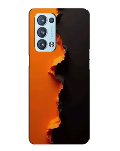 Чехол для OPPO Reno6 Pro 5G с картинкой «Оранжевый разлом» Чехол для OPPO Reno6 Pro 5G с картинкой «Оранжевый разлом»