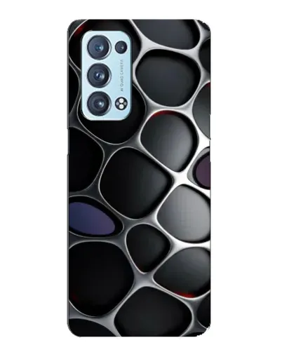 Чехол для OPPO Reno6 Pro 5G с картинкой «Объемная темная решетка» Чехол для OPPO Reno6 Pro 5G с картинкой «Объемная темная решетка»