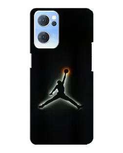 Чехол для OPPO Reno7 5G с картинкой «Jordan Gradient Logo» Чехол для OPPO Reno7 5G с картинкой «Jordan Gradient Logo»