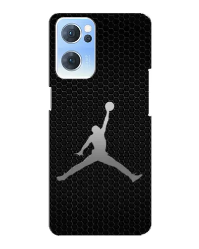 Чехол для OPPO Reno7 5G с картинкой «Jordan Dark Carbon»