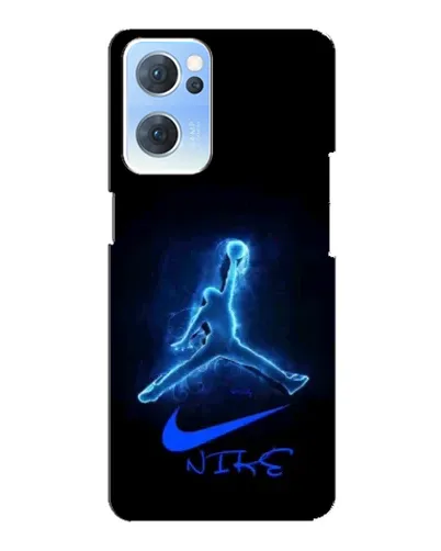 Чехол для OPPO Reno7 5G с картинкой «Jordan Neon Blue»