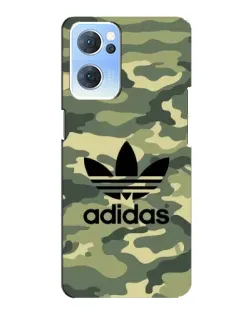 Чехол для OPPO Reno7 5G с картинкой «Милитари стиль Adidas» Чехол для OPPO Reno7 5G с картинкой «Милитари стиль Adidas»