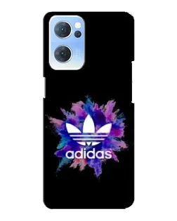 Чехол для OPPO Reno7 5G с картинкой «Взрыв красок Adidas»