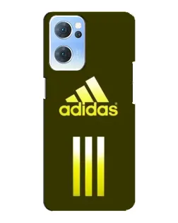 Чехол для OPPO Reno7 5G с картинкой «Оливковый градиент Adidas»
