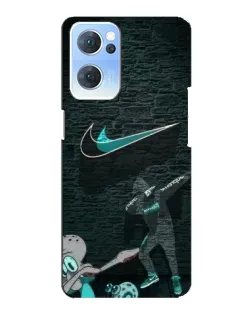 Чехол для OPPO Reno7 5G с картинкой «Спортивный арт Nike»