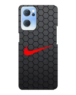 Чехол для OPPO Reno7 5G с картинкой «Nike — карбоновая сетка»