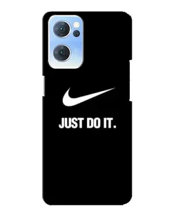 Чехол для OPPO Reno7 5G с картинкой «Классический принт Nike»