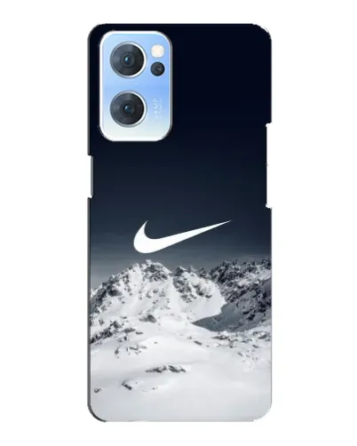 Чехол для OPPO Reno7 5G с картинкой «Nike — зимние горы»