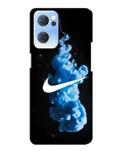 Чехол для OPPO Reno7 5G с картинкой «Nike и синий дым»